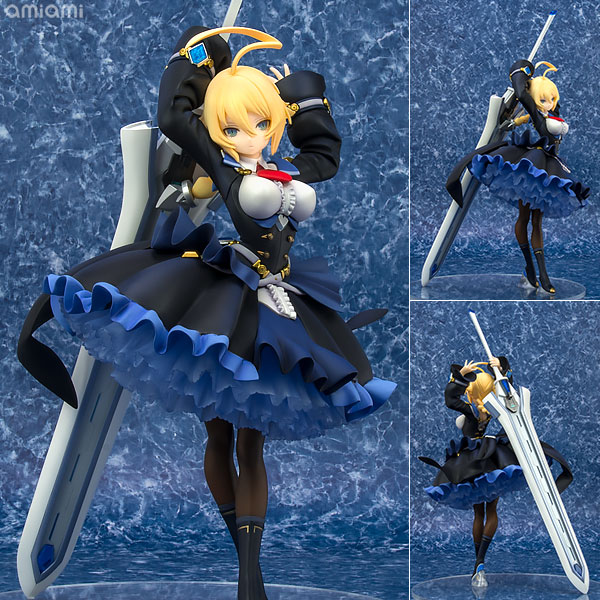 BLAZBLUE Es 1/7 完成品フィギュア[ベルファイン]フィギュア本体よりも巨大な武器「契晶封刀・ムラクモ」も付属した高級感溢れるこのEsを、ぜひお手元でご覧ください。
