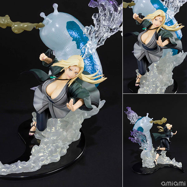 フィギュアーツZERO 綱手 絆Relation 『NARUTO-ナルト- 疾風伝』[BANDAI SPIRITS]うずまきナルトが「螺旋丸」を習得するきっかけとなった、「綱手」と「自来也」との絆を華やかなエフェクトでイマジネイション！