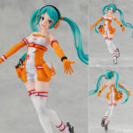 初音ミク GTプロジェクト POP UP PARADE レーシングミク 2010 Ver. 完成品フィギュア[グッドスマイルレーシング]redjuice氏によるレーシングミクの衣装デザインはメカニックがイメージソース。工具やヒールなど素材の質感の違いが見どころ！