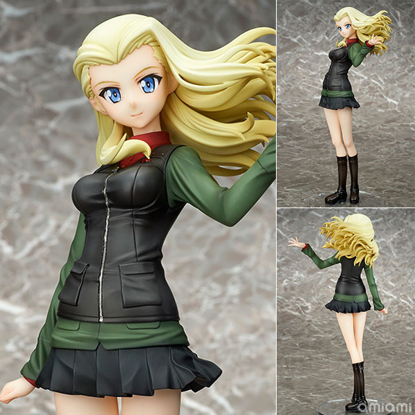 ガールズ＆パンツァー劇場版 クラーラ 1/7 完成品フィギュア[キューズQ]アニメ『ガールズ＆パンツァー劇場版』から、プラウダ高校のロシア留学生クラーラが初のフィギュア化！T-34/85搭乗時のパンツァージャケット姿を立体化致しました。