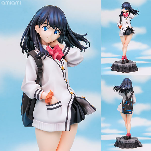SSSS.GRIDMAN 宝多六花 1/7 完成品フィギュア[コトブキヤ]風によって広がるプリーツのスカートやカーディガンの皺など細かい部分まで繊細に造形いたしました。
