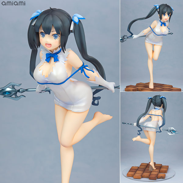 劇場版 ダンジョンに出会いを求めるのは間違っているだろうか – オリオンの矢- ヘスティア 1/7 完成品フィギュア[フリュー]薄くパールホワイトを施した衣装は、豊満で魅力的な肉感も再現！トレードマークの“青い紐”もしっかりと役目を果たしています！