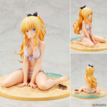 寄宿学校のジュリエット ジュリエット・ペルシア 1/7 完成品フィギュア[コトブキヤ]肌の透明感が伝わってくる白の水着や、砂浜など細かい部分まで造形。いつもは下ろしている髪の毛はポニーテールに結っており、髪の毛の色も忠実に再現いたしました。