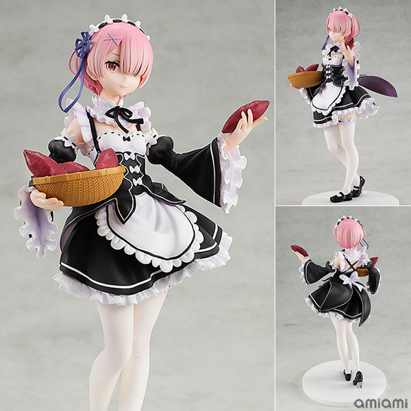 Re：ゼロから始める異世界生活 ラム お茶会Ver. 1/7 完成品フィギュア[KADOKAWA]ロズワール邸で開かれるティーパーティーで、みんなと談笑しながらお茶を楽しむエミリアにふかし芋を勧めるラムをスケールフィギュア化。