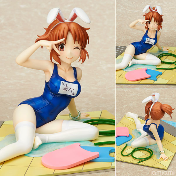 ドリームテック アイドルマスター シンデレラガールズ [サマー☆ウサミン]安部菜々 1/7 完成品フィギュア[WAVE]メルヘンチェ～ンジッ！モード…スク水！スク水コスの菜々さんを、キャハ☆っと決めポーズで立体化しました。