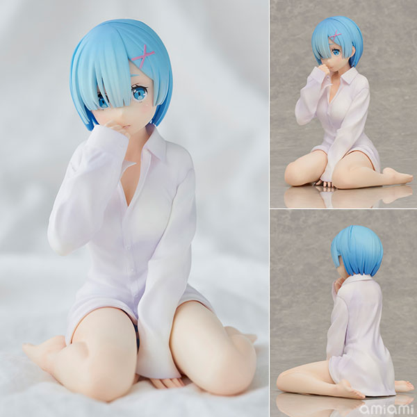 Re：ゼロから始める異世界生活 レム YシャツVer. 完成品フィギュア[ユニオンクリエイティブ]セクシーなYシャツ姿のレムが1/6スケールにて登場。 恥ずかしげな表情と可愛らしい座り姿にてセクシーながらも優しい世界観を表現しました。