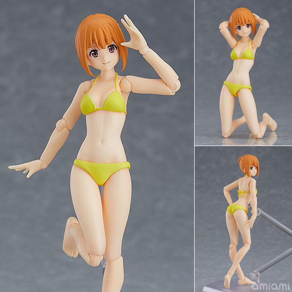 figma 水着女性body(エミリ) TYPE2[マックスファクトリー]figmaでサマーバケーション！オリジナルキャラクターの「エミリ」が新色の水着で登場。