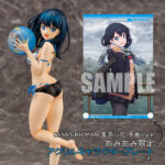 SSSS.GRIDMAN 宝多六花 水着style 【あみあみ限定特典：アクリルキャラクタープレート付き】1/7 完成品フィギュア[アクアマリン]劇中で披露したポニーテール髪型のボーナスパーツが付属。Let’s enjoy summer！