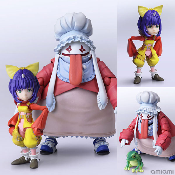 FINAL FANTASY IX BRING ARTS エーコ・キャルオル ＆ クイナ・クゥエン アクションフィギュア[スクウェア・エニックス]召喚士一族の末裔 エーコと、食の道を探求するク族 クイナがブリングアーツにセットで登場。