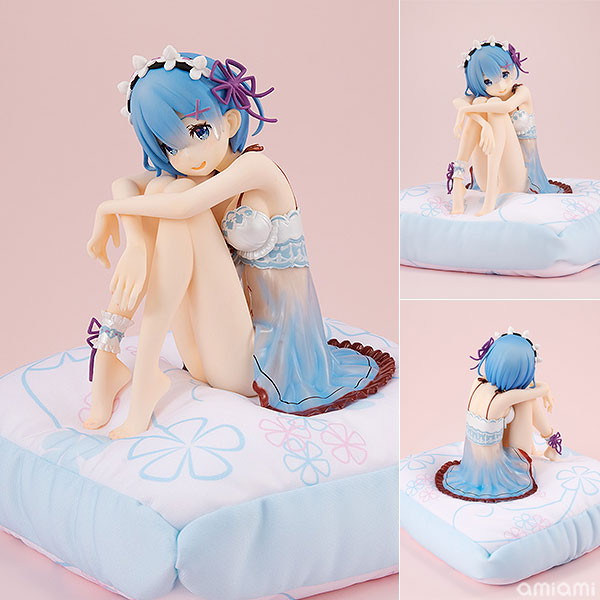 KDcolle Re：ゼロから始める異世界生活 レム・バースデーブルーランジェリーVer. 1/7 完成品フィギュア[KADOKAWA]レムの誕生日イベント用に描き下ろされたイラストをモチーフにした「レム・バースデーランジェリーVer.」を優しいブルーに色替えしました。