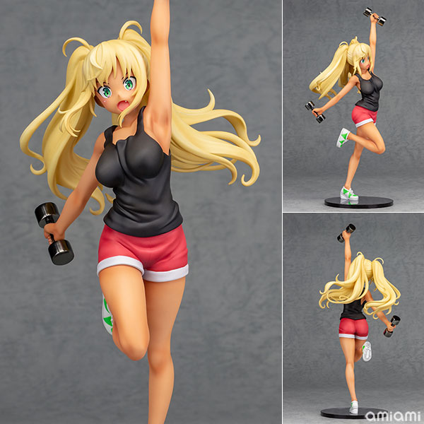 ダンベル何キロ持てる？ 紗倉ひびき 1/7 完成品フィギュア[B´full FOTS JAPAN]ダンベルを大きく掲げた躍動感あふれるポージングが魅力的！TVアニメ「ダンベル何キロ持てる？」より『紗倉ひびき』がスケールフィギュアで登場！