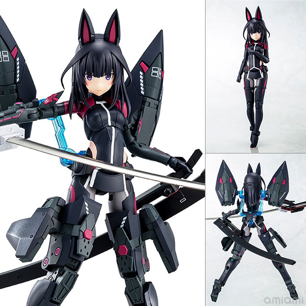 メガミデバイス × アリス・ギア・アイギス 吾妻楓[皆伝] プラモデル[コトブキヤ]吾妻楓【皆伝】では素体をリニューアル。既にゲーム実装済みの“エーススーツ”での初立体化です。加えて新SP“千本桜【四の切】”が付属！