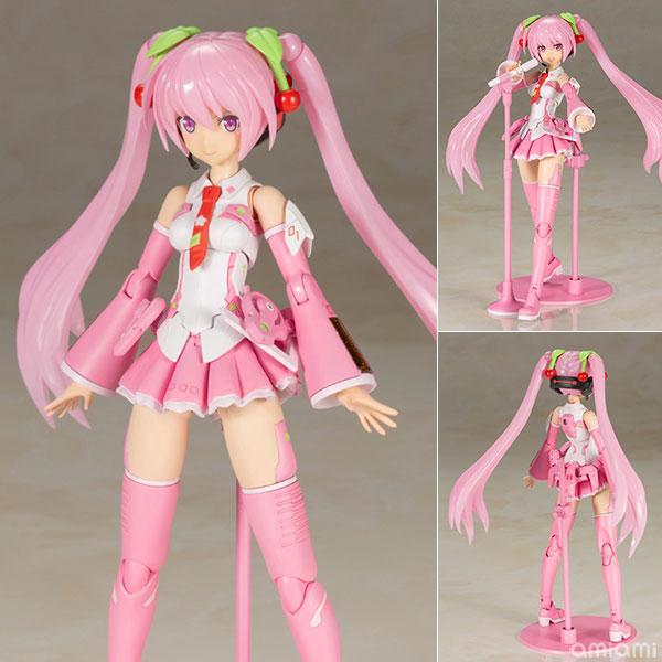 フレームアームズ・ガール フレームミュージック・ガール 桜ミク プラモデル[コトブキヤ]コトブキヤ オリジナルコンテンツ「フレームアームズ・ガール」と「初音ミク」がコラボレーション。桜をイメージした可愛らしい装いの「フレームミュージック・ガール 桜ミク」が登場！