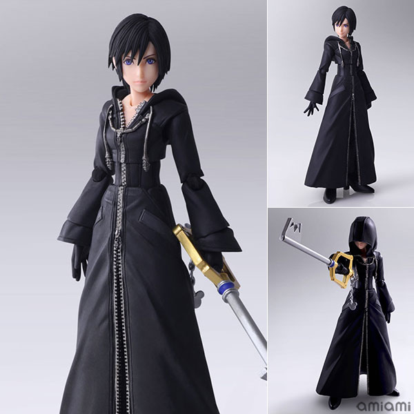 キングダムハーツIII ブリングアーツ シオン[スクウェア・エニックス]質感表現にシボ加工を施したコートには軟質素材を採用し、アクションを妨げることなく自由なポージングが可能です。