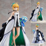 Fate/stay night ～15th Celebration Project～ セイバー ～15th Celebration Dress Ver.～ 1/7 フィギュア[グッドスマイルカンパニー]純白を基調とした気品のあるドレスは高貴で美しいセイバーのイメージを繊細な造形と彩色にて仕上げました。