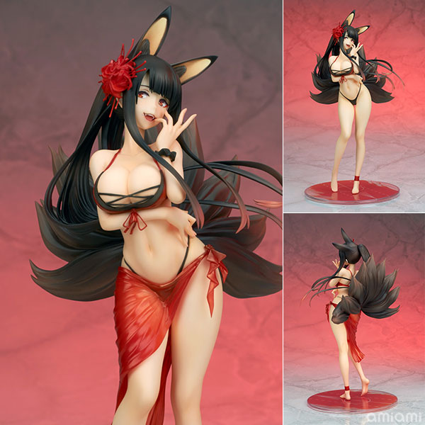 ドリームテック アズールレーン 赤城[楽園の彼岸花] 1/8 完成品フィギュア[WAVE]大人気スマートフォンゲーム『アズールレーン』より、君主制国家「重桜」に所属する一航戦“赤城”が「楽園の彼岸花」の水着姿で登場です。