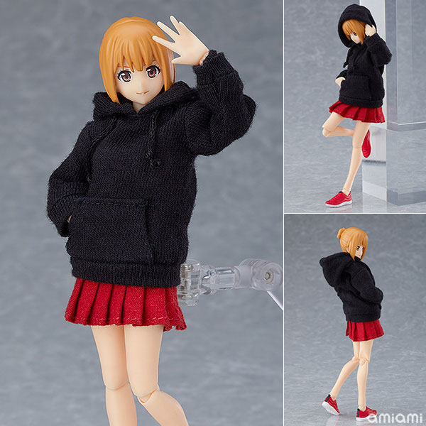figma 女性body(エミリ) with パーカーコーデ[マックスファクトリー]オリジナルキャラクターの「エミリ」がパーカー姿で登場！