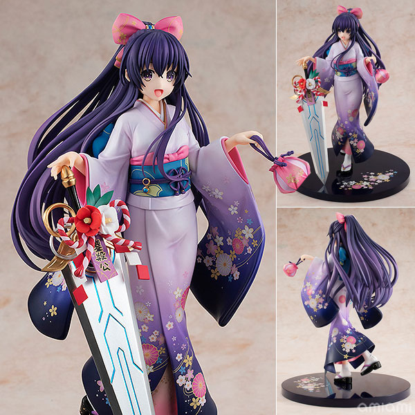 KDcolle デート・ア・ライブ 原作版 夜刀神十香 晴姿 1/7 完成品フィギュア[KADOKAWA]ドラゴンマガジン2019年3月号の表紙としてつなこ氏が描かれた晴着姿のイラストを元に立体化しました。