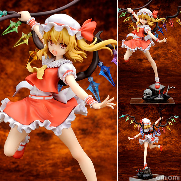 東方Project “悪魔の妹” フランドール・スカーレット 1/8 完成品フィギュア[キューズQ]「東方Project」から、七色の翼を持つ吸血鬼、フランドール・スカーレットが登場。可愛さと恐ろしさが混在する、紅魔館の幽閉少女をぜひお手元に。