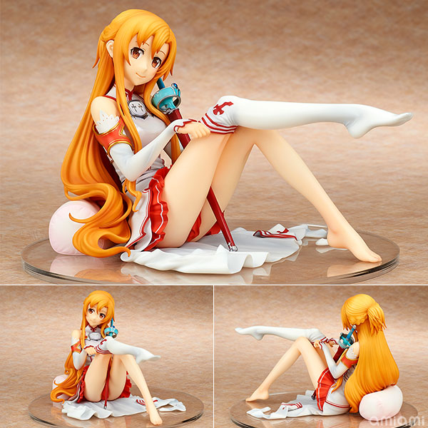 ソードアート・オンライン アスナ 1/7 完成品フィギュア[キューズQ]アニメ「ソードアート・オンライン」から、ヒロインのアスナが血盟騎士団、団服で登場。戦闘中とはまた違った魅力の、リラックスムードのアスナをぜひお招きください。