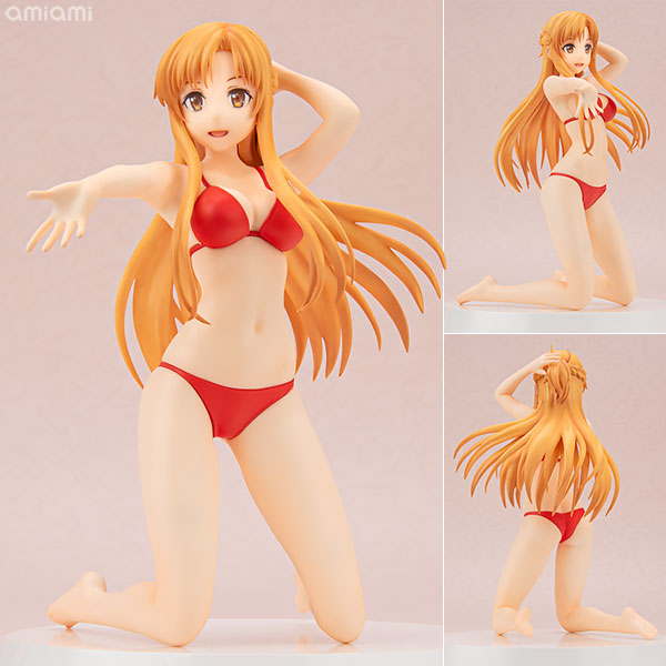 アッセンブル・ヒロインズ ソードアート・オンライン アスナ[Summer Queens] 1/8 半完成品・組立フィギュアキット[アワートレジャー]製品は頭部のみ塗装・組立済み、その他の部分は未塗装・未組立で肌色や水着色等、多色カラー成形の半完成品・組立キットです。