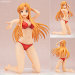ソードアート・オンライン アリシゼーション アスナ[Summer Queens] 1/8 完成品フィギュア[アワートレジャー]原型製作をズイコ(カーブモデルズ)氏、彩色は佐倉氏が担当し、愛らしい水着姿でフィギュア化しました。