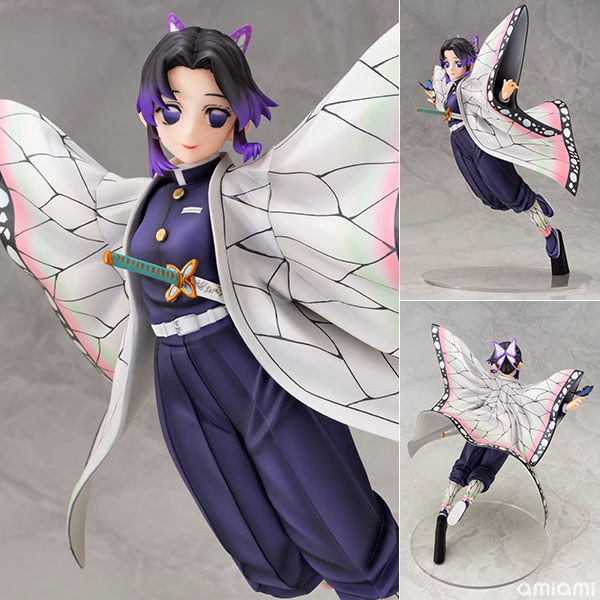 鬼滅の刃 胡蝶しのぶ 1/7 完成品フィギュア[ファニーナイツ]社会現象級大人気TVアニメ『鬼滅の刃』より、「蟲」の呼吸を使用する蟲柱、胡蝶しのぶが1/7スケールフィギュアで登場です。