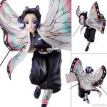 ギャルズシリーズ 鬼滅の刃 胡蝶しのぶ 完成品フィギュア[メガハウス]羽ばたいているかのようなシルエットの羽織は模様や繊細な色味も丁寧かつ美麗に再現。そっと微笑む胡蝶しのぶの凛とした空気を感じていただきたい逸品となっております。