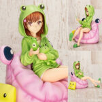 とある科学の超電磁砲T 御坂美琴ゲコ太まみれver. 1/7 完成品フィギュア[コトブキヤ]月刊コミック電撃大王編集部全面協力で「大好きなゲコ太のグッズに囲まれて至福のひと時を過ごす美琴」をコンセプトにした描き下ろしアニメイラストを基に立体化しました！