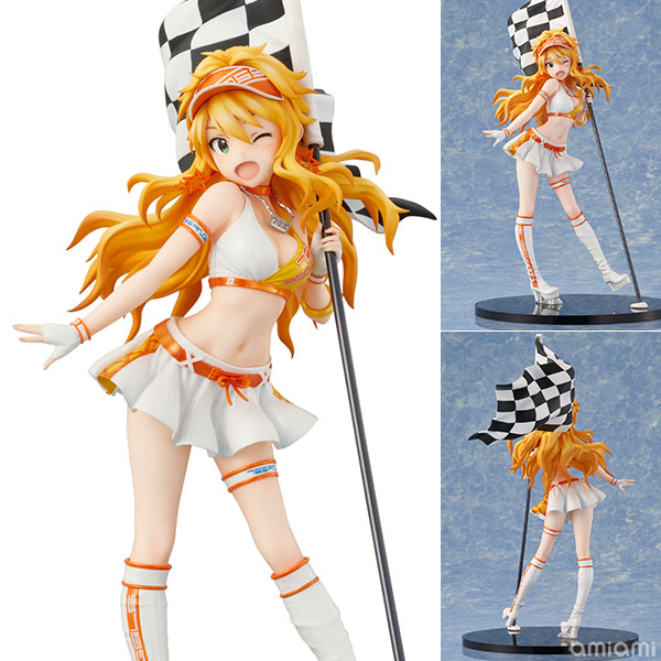 アイドルマスター ミリオンライブ！ 星井美希 小悪魔サーキットレディVer. 完成品フィギュア[ユニオンクリエイティブ]艶のあるコスチュームの質感が再現された彩色、サーキット場の風をまとったような雰囲気を再現。首元の765ネックレスもワンポイント！
