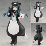 POP UP PARADE くまクマ熊ベアー ユナ 完成品フィギュア[グッドスマイルカンパニー]『くまクマ熊ベアー』よりクマの着ぐるみを着た冒険者「ユナ」が登場！両手には黒クマと白クマの手袋もばっちり装備しています。