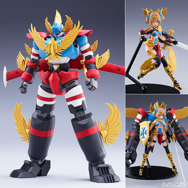 ACKS No.GR-01 合体 アトランジャー プラモデル[アオシマ]70年代に登場し人気を博した『合体』プラモデルシリーズが『新・合体シリーズ』として復活！第一弾は合体ロボットと美少女がセットになった『合体 アトランジャー』です！！