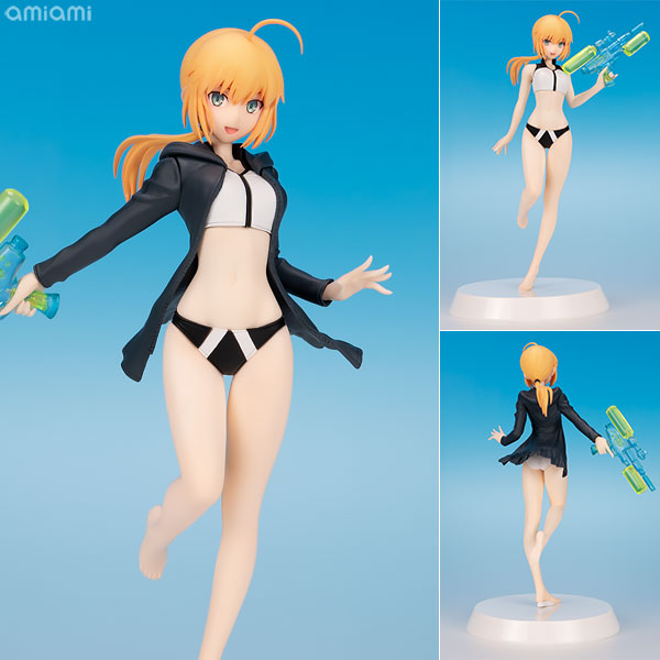 アッセンブル・ヒロインズ Fate/Grand Order アーチャー/アルトリア・ペンドラゴン[Summer Queens] 1/8 半完成品・組立フィギュアキット[アワートレジャー]第二再臨時の水着姿を上半身組み換え可能なフィギュアとして製品化しました。