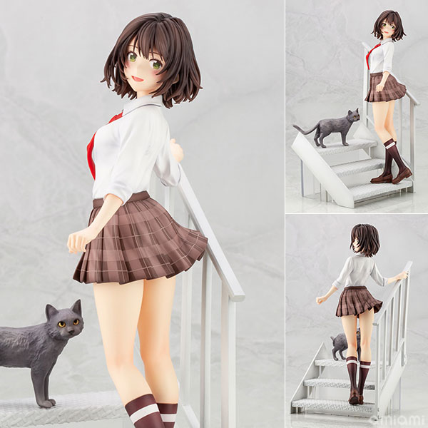 弱キャラ友崎くん 日南葵 1/7 完成品フィギュア[コトブキヤ]才色兼備のパーフェクトヒロイン！実は負けず嫌いで努力家な彼女が学校の非常階段で猫と出会った…という日常の一コマをイメージしました。