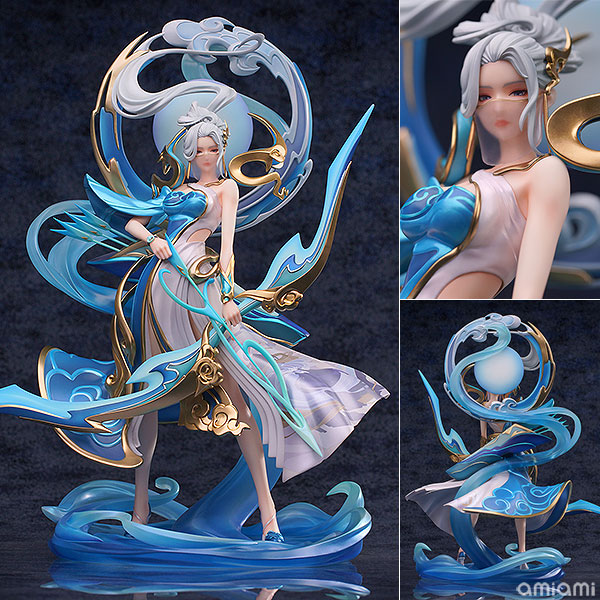 王者栄耀 伽羅 太華ver. 1/7 完成品フィギュア[Myethos]猛々しい山岳に流れる一筋の川をイメージした耽美な衣装、透き通る肌にしなやかなボディライン、ベールに包まれた妖美な表情。品格ある美に神々しさを兼ね備えた逸品です。