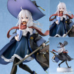 魔女の旅々 イレイナ 1/7 完成品フィギュア[ベルファイン]躍動感のあるポーズや髪の造形はもちろん、魔女の証であるブローチ、ホウキ、カバン、マフラーなど小物の造形や彩色にもこだわりました。帽子は脱着可能です。