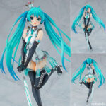 初音ミク GTプロジェクト レーシングミク 2013 Rd.4 SUGO 応援Ver.[AQ] 1/7 完成品フィギュア[グッドスマイルカンパニー]『初音ミク GTプロジェクト』専用キャラクター「レーシングミク」、2013年のSUGO戦応援イラストVer.が1/7スケールフィギュアで登場です。