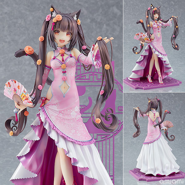 ネコぱら ショコラ 華ロリVer. 1/7 完成品フィギュア[グッドスマイルカンパニー]ハートフルネコストーリー『ネコぱら』より、水無月家の末妹双子ネコの「ショコラ」が華ロリ衣装姿で登場です。