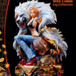 ワンピース ログコレクション 大型スタチューシリーズ ナミ 完成品フィギュア[プレックス]迫力のある白獅子を羽織り得意げな表情で宝箱の上に鎮座するナミ！衣服、宝石にも高級感のある透明素材を施し商品を魅力的に仕上げました。