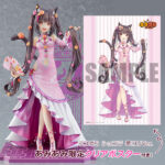 ネコぱら ショコラ 華ロリVer.【あみあみ限定特典：クリアポスター付き】1/7 完成品フィギュア[グッドスマイルカンパニー]台座背面の【衝立】は取り外しが可能。専用のアタッチメントパーツを取り付けることで【衝立】を自由な場所に配置することも可能です。