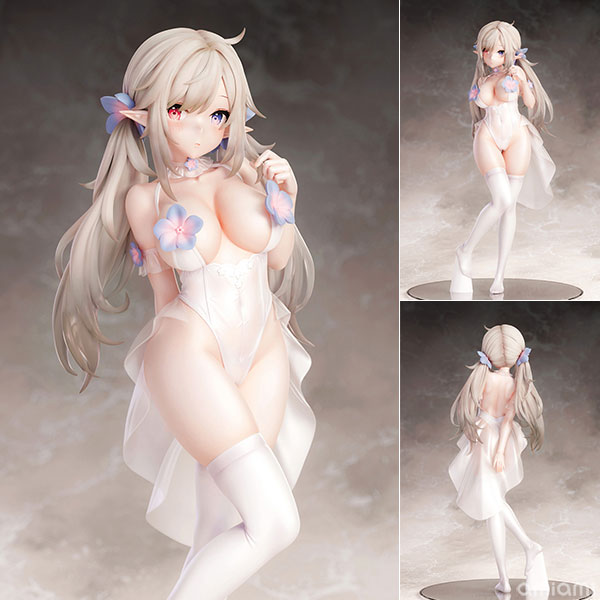 そらなにいろ氏オリジナルイラスト「純白エロフ」 1/6 完成品フィギュア[B´full FOTS JAPAN]エルフの神秘的な美しさと、思わず視線が吸い寄せられる胸に咲いた二輪の花をイラストそのままに立体化いたしました。