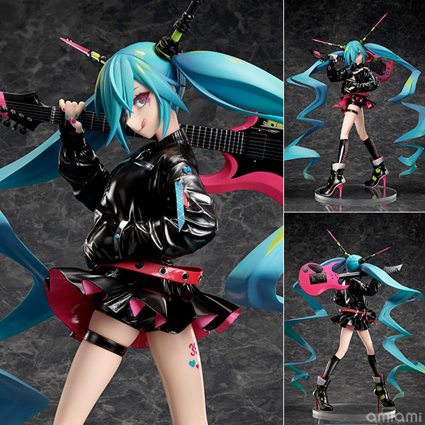 初音ミク LAMロックシンガー Ver. 1/7 完成品フィギュア[Tokyo Otaku Mode Inc.]Vtuberやミュージシャンなど、幅広いメディアで活動するイラストレーター・LAMが描き下ろした『初音ミク』がフィギュアとなって登場しました。