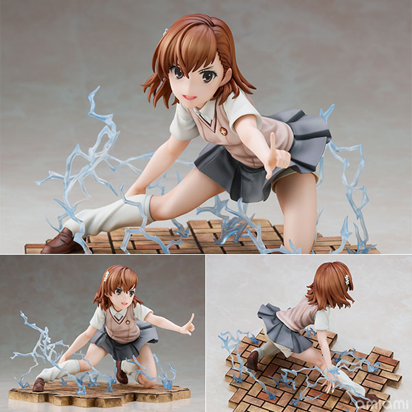 とある科学の超電磁砲T 御坂美琴 完成品フィギュア[ユニオンクリエイティブ]エフェクトや台座なども作りこみ、アニメのワンシーンを切り取ったような見ごたえ抜群の仕上がりとなっております！