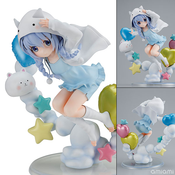 ご注文はうさぎですか？ BLOOM チノ ティッピーパーカーVer. 1/6 完成品フィギュア[ソル・インターナショナル]チノのキュートなパジャマ姿が豪華ヴィネット風フィギュアで登場！