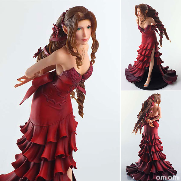 ファイナルファンタジー VII リメイク スタティックアーツ エアリス・ゲインズブール- ドレス Ver.-[スクウェア・エニックス]ドレスからのぞく肌の陰影や、ドレスの質感にもこだわった逸品です。