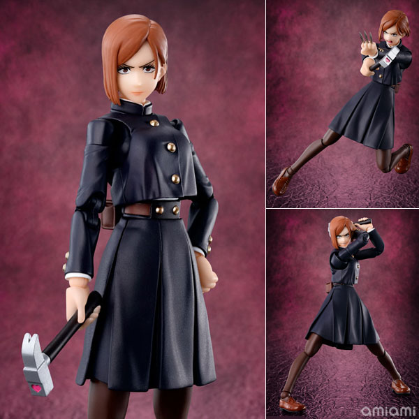 S.H.Figuarts 釘崎野薔薇 『呪術廻戦』[BANDAI SPIRITS]TVアニメ『呪術廻戦』シリーズより、「釘崎野薔薇」がS.H.Figuartsに登場。金槌や釘を持った手首、交換用髪パーツなどが付属。