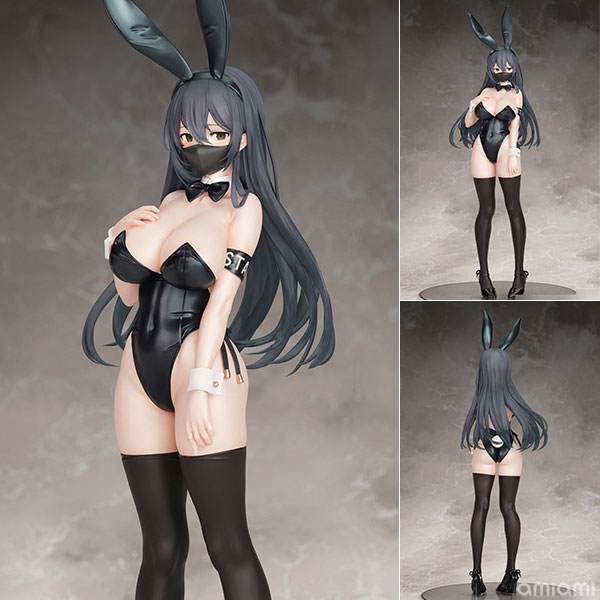 「黒バニー後輩ちゃん(マスクver.)」illustrated by イコモチ 1/7 完成品フィギュア[B´full FOTS JAPAN]過激な衣装でのお仕事もきっちり全うする真面目な黒バニー後輩ちゃんをイラストの魅力そのままにフィギュア化いたしました。