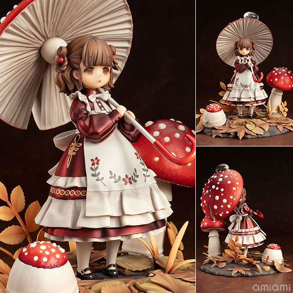 マッシュルームガールズシリーズ No.1 ベニテングタケ 1/1 完成品フィギュア[Reverse Studio]華あるシリーズ第1弾として、小さな毒キノコの女の子「ベニテングタケ」が登場！