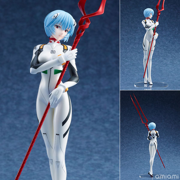 ドリームテック ヱヴァンゲリヲン新劇場版 綾波レイ プラグスーツstyle 1/7 完成品フィギュア[WAVE]ロンギヌスの槍を抱くプラグスーツ姿の綾波レイを、立ち姿も美しくフィギュア化しました。