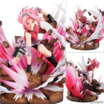 NARUTOギャルズDX NARUTO-ナルト- 疾風伝 春野サクラ Ver.3 完成品フィギュア[メガハウス]修業により身に着けたチャクラコントロールと怪力から放つ「桜花衝」をイメージし再現しました。